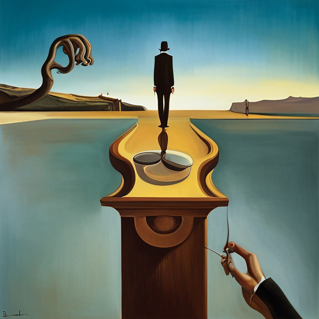 Style Salvador Dali AI - avantages et pièges du perfectionnisme - xavier coach anti procrastination