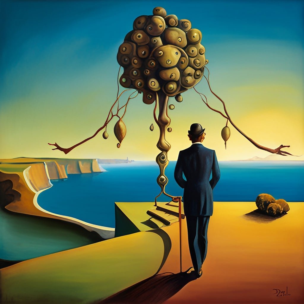 Style Salvador Dali AI - avantages et pièges du perfectionnisme - xavier coach anti procrastination