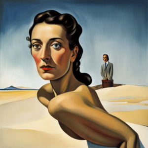 Femme confiante de 30ans en style Salvador Dali - AI Jasper - Xavier Coach Anti Procrastination